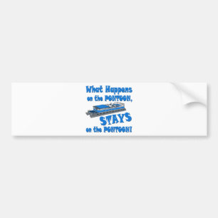 On The Pontoon Bumper Sticker