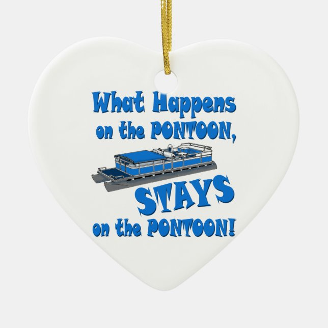 On The Pontoon Ceramic Ornament (Front)