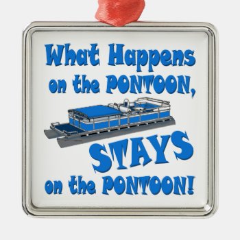 On The Pontoon Metal Ornament by Shaneys at Zazzle