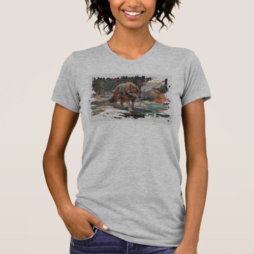 On The Prowl _ Wolf Art T_Shirt