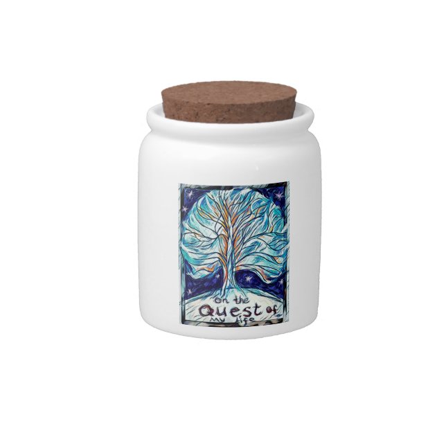 On the Quest of My Life Candy Jar (Front)