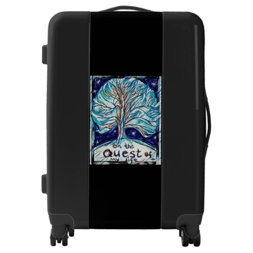 On the Quest of My Life Tree Stars Luggage