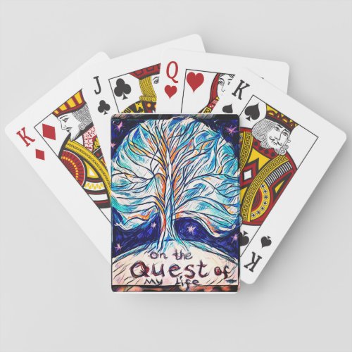 On the Quest of My Life   _ Tree _ Stars Playing Cards