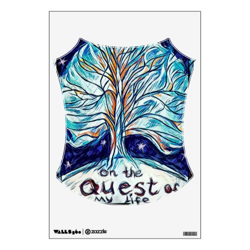 On the Quest of My Life _ Tree _ Stars Wall Decal