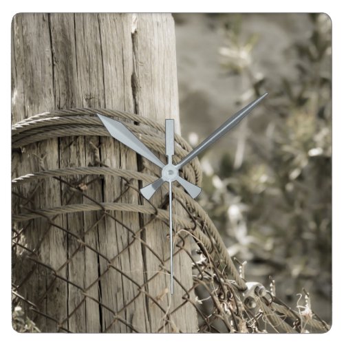 On the Ranch Square Wall Clock