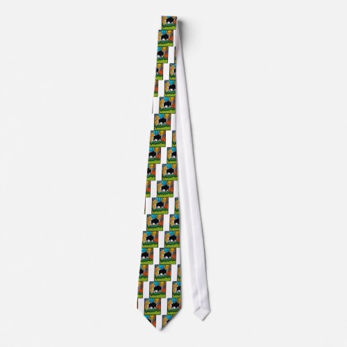 On the range neck tie