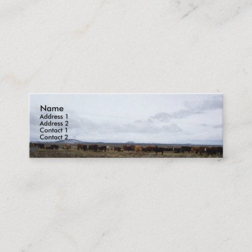 On the Range Profile Cards Business Card Templates