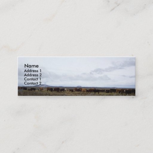 Customizable On the Range Profile Cards Business Card Templates