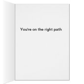On the Right Path Card (Inside (Right))