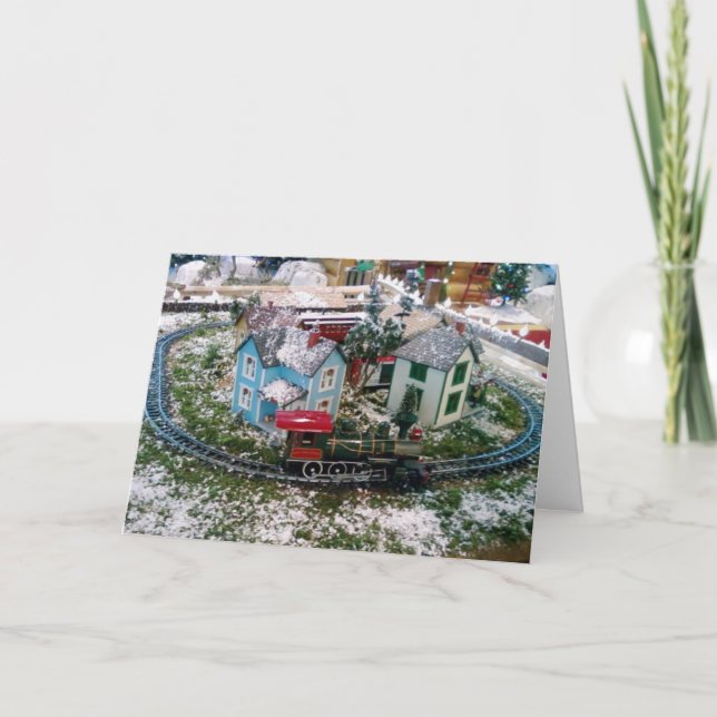ON THE RIGHT TRACK=CHRISTMAS HOLIDAY CARD (Front)