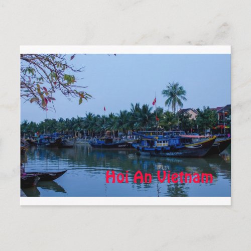 On the river Hoi An Vietnam Postcard