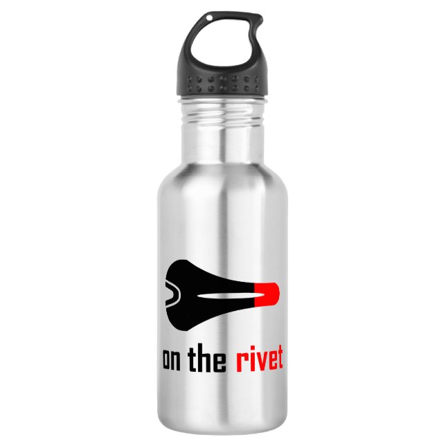 On The Rivet Cycling Stainless Steel Water Bottle (Front)