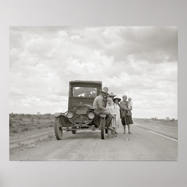 On The Road, 1937. Vintage Photo Poster (Front)
