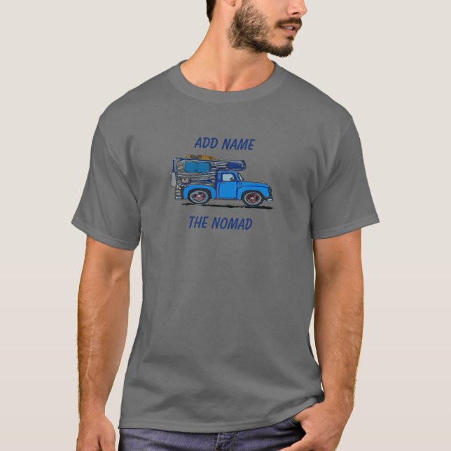 On The Road Again, old camper, T-Shirt (Front)