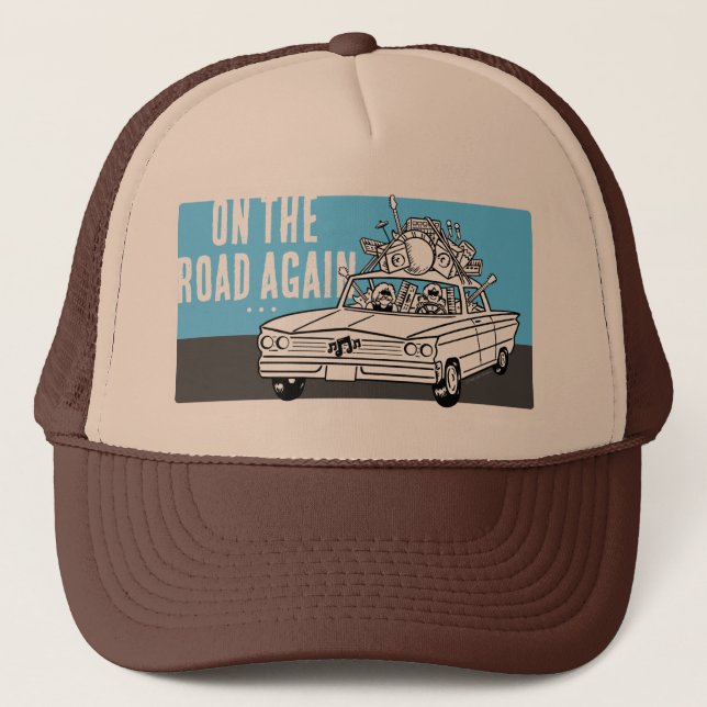 On The Road Again Trucker Hat (Front)