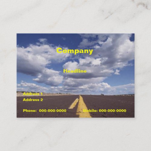 On The Road Business Card