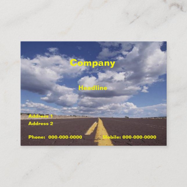 On The Road Business Card (Front)