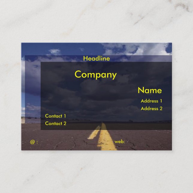 On The Road Business Card (Front)