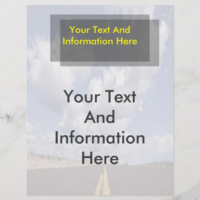 On The Road Flyer (Front)