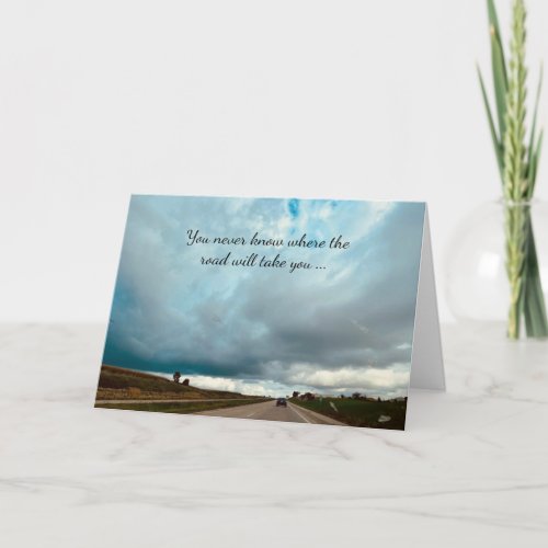 On The Road Missing You Card