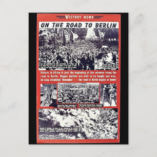 On The Road To Berlin Postcard