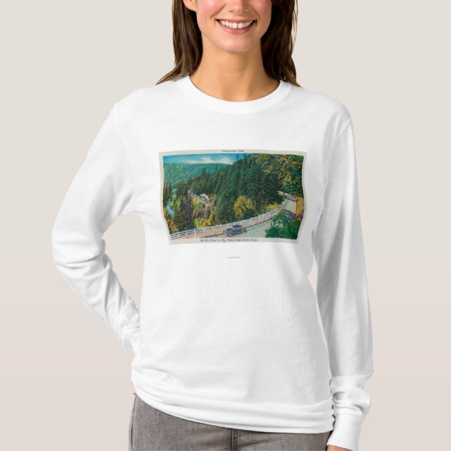 On the Road to Big Trees from Santa Cruz T-Shirt (Front)