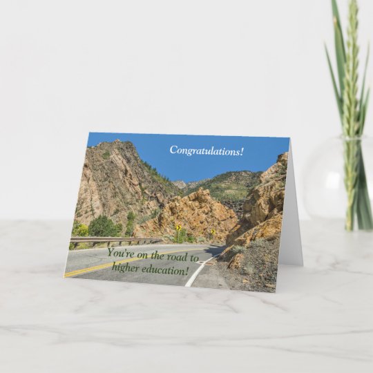 The Road To Higher Education With >> On The Road To Higher Education College Bound Card Zazzle Com The Road To Higher Education With >> On The Road To Higher Education College Bound Card Zazzle Com
