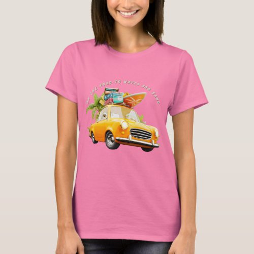 On the road to waves and sand T_Shirt