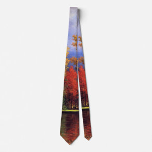 On the Saco by Albert Bierstadt Neck Tie