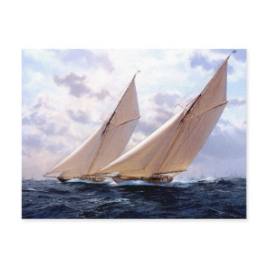 On the same tack postcard