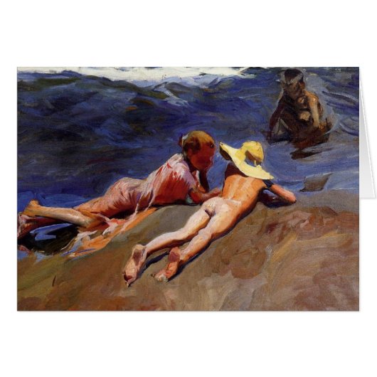 On the Sand, Valencia Beach - Joaquín Sorolla (Front Horizontal)