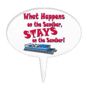 On The Sandbar Cake Topper