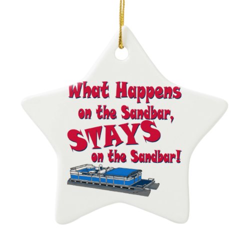 On The Sandbar Ceramic Ornament