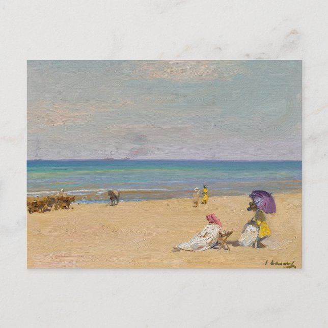 On The Sands | Sir John Lavery Postcard (Front)
