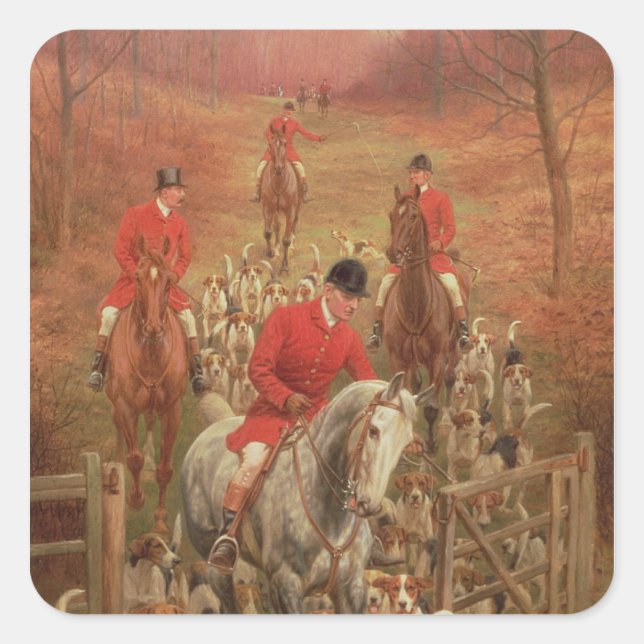 On the Scent, 1906 Square Sticker (Front)