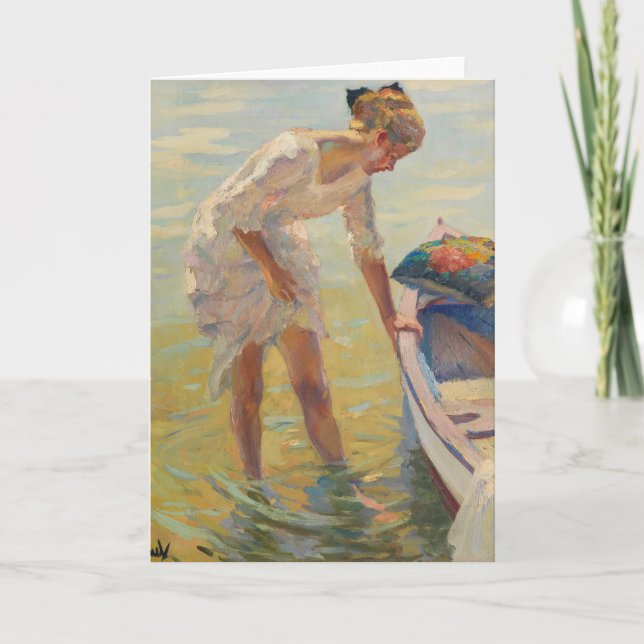 On the Shore | Edward Cucuel Card (Front)