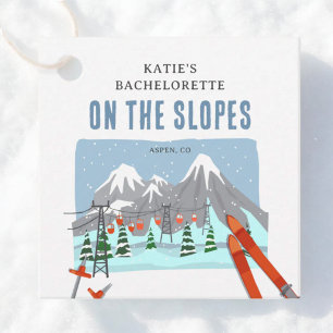 On The Slopes Snow Ski Bachelorette Weekend Favor Tags
