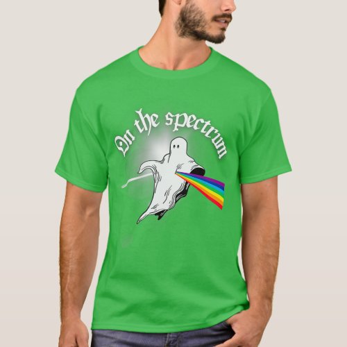 On the spectrum ASD autism ghost T_Shirt