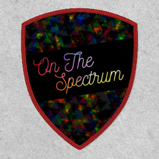 On The Spectrum, Black & Rainbow, Autism Awareness Patch