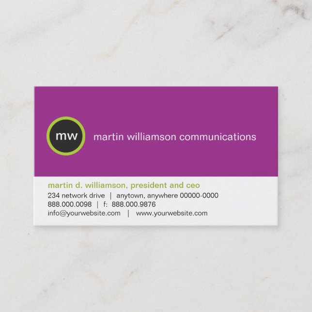 On the Spot Business Card (Front)