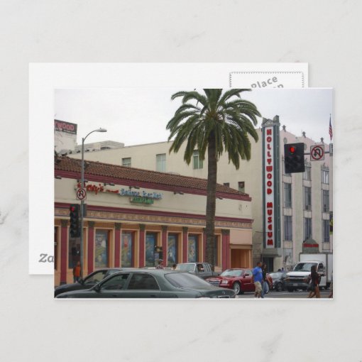 On The Streets Of Hollywood Postcard Zazzle
