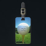 On The Tee Bag Tag<br><div class="desc">Personalize your Golf Bag Tag or Luggage with the great tag. Add text or Logo to use for favors or promotional item.</div>