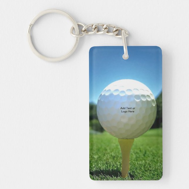 On The Tee Golf Key Chain (Front)