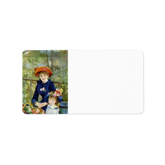 On the Terrace by Pierre Renoir Personalized Address Label