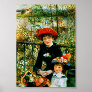 On the Terrace by Renoir Poster