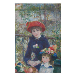 On the Terrace, Impressionist Portrait, Renoir Faux Canvas Print