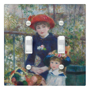 On the Terrace, Impressionist Portrait, Renoir Light Switch Cover