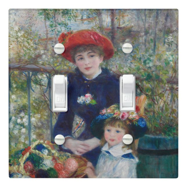 On the Terrace, Impressionist Portrait, Renoir Light Switch Cover (In Situ)