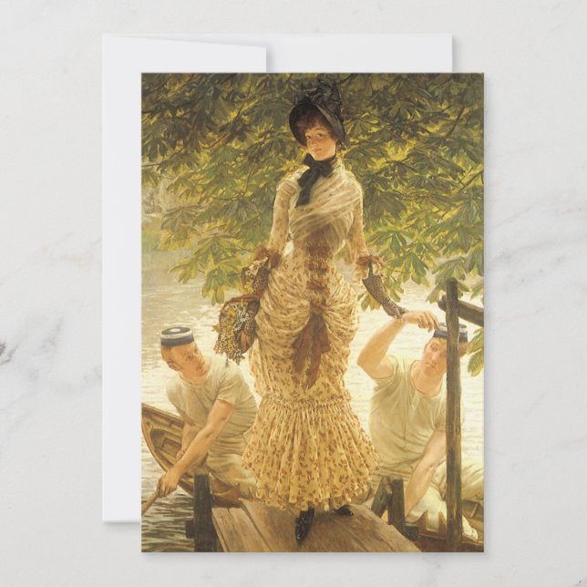 On The Thames by James Tissot, Vintage Realism (Front)