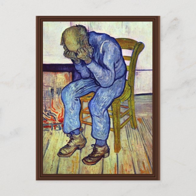 On The Threshold Of Eternity,  By Vincent Van Gogh Postcard (Front)